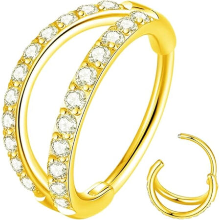 Double Hoop Nose Ring