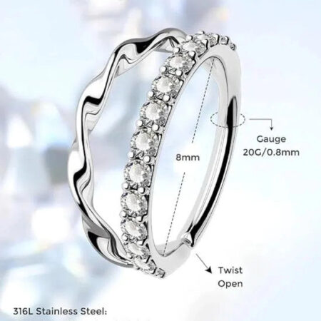 Double Hoop Nose Ring