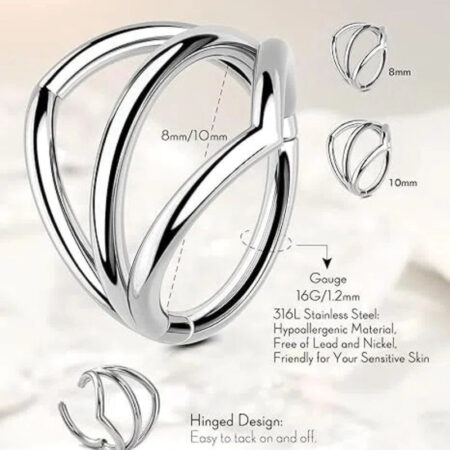 Titanium Hinged Earrings