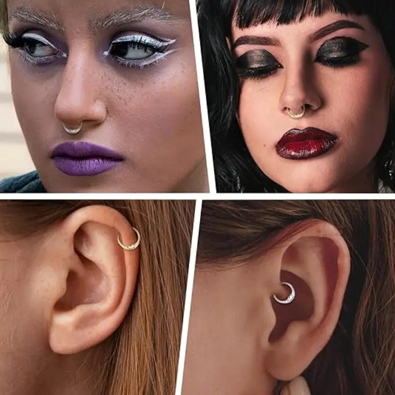 Moon Goddess Gold Septum Ring