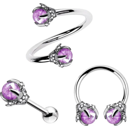 3PCS Cartilage Earrings – Surgical Steel Helix & Tragus Set