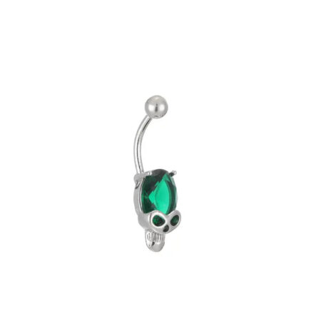Unique Skull Belly Button Ring for Bold Style