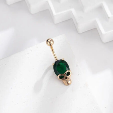 Unique Skull Belly Button Ring for Bold Style
