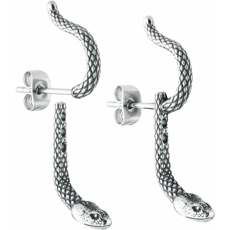 Bold Snake Stud Earrings for Women – Gothic Punk Vibes 01