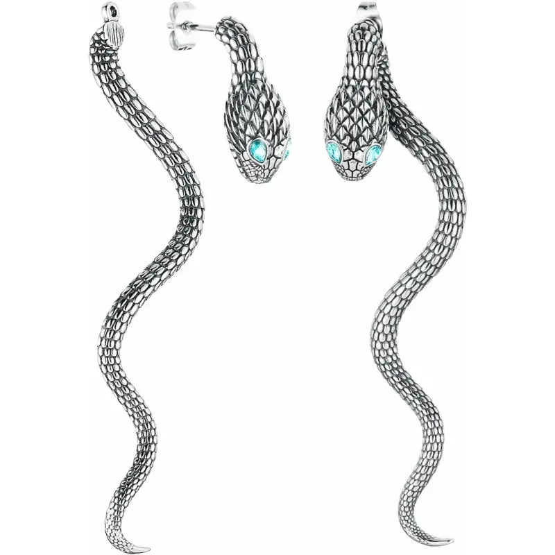 Bold Snake Stud Earrings for Women – Gothic Punk Vibes 7