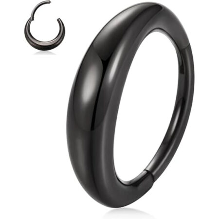 Horn Design Septum Ring Clicker