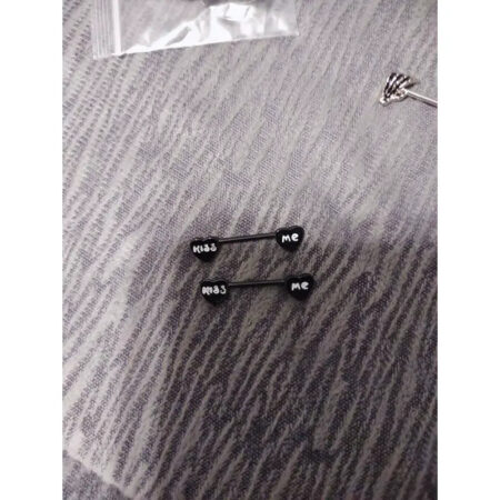 14G Skull Stainless Steel Nipple Ring - Dark Series
