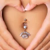 Navel jewelry and outfit matching