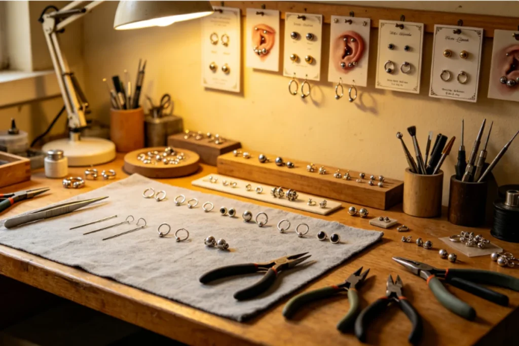 Body piercing studio