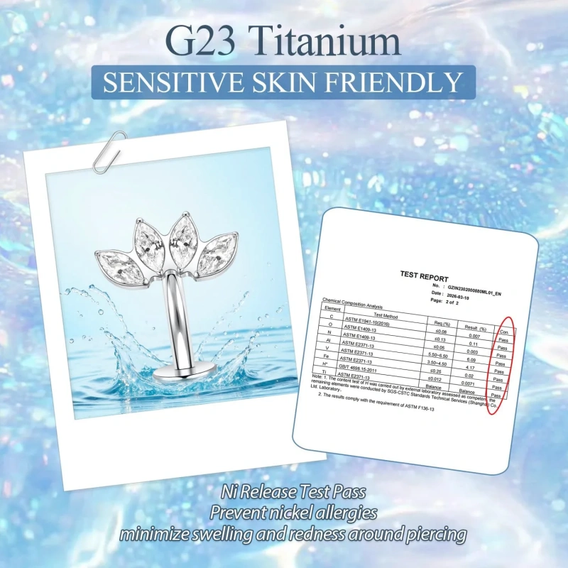 G23 Titanium Belly Button Ring Floating Navel Piercing Jewelry
