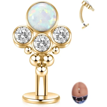 G23 Titanium Belly Button Ring Floating Navel Piercing Jewelry