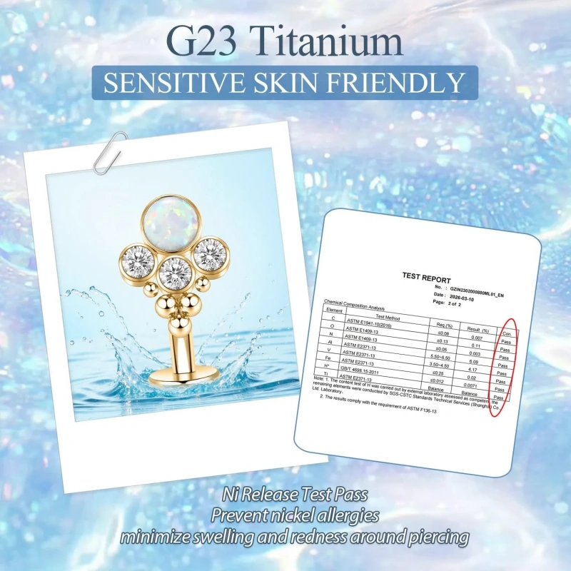 G23 Titanium Belly Button Ring Floating Navel Piercing Jewelry