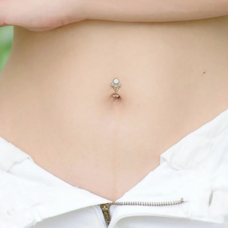 G23 Titanium Belly Button Ring Floating Navel Piercing Jewelry