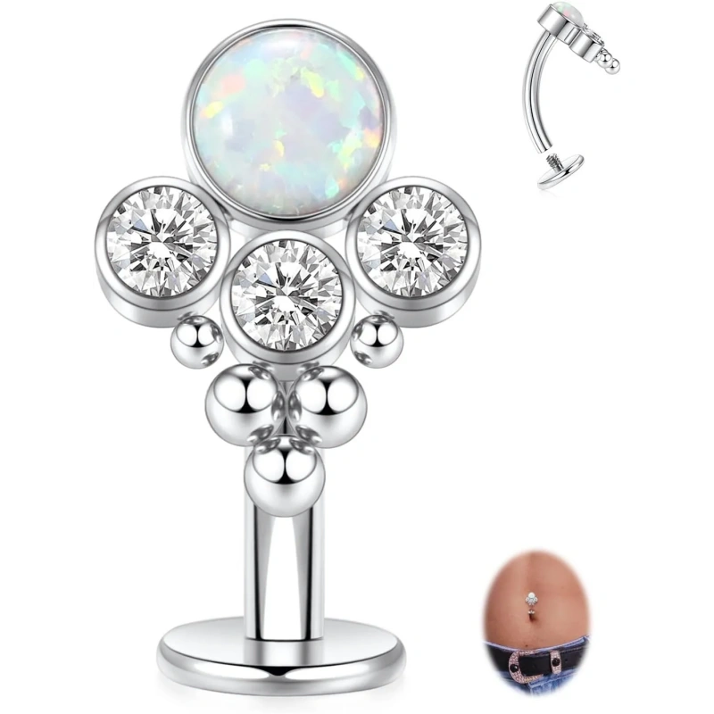 G23 Titanium Belly Button Ring Floating Navel Piercing Jewelry